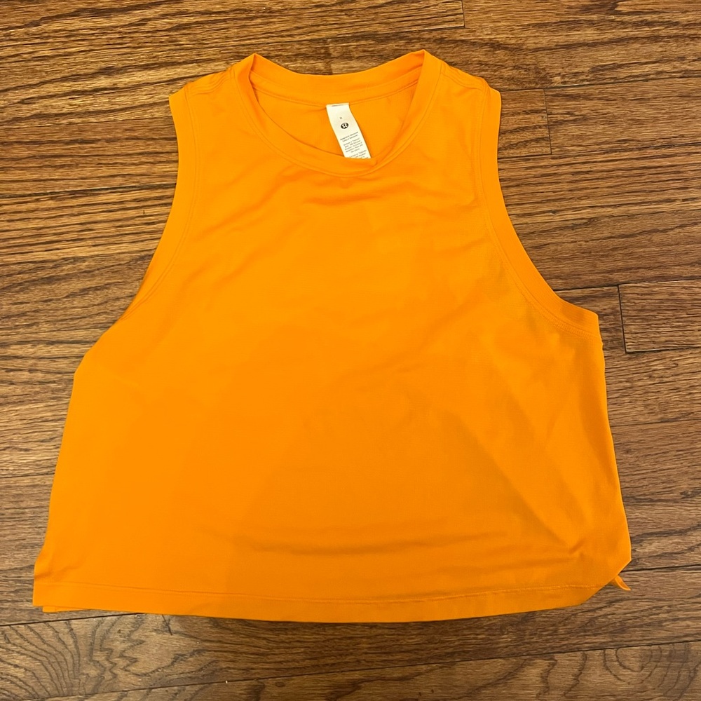 Lululemon Orange Sleeveless Women's Top